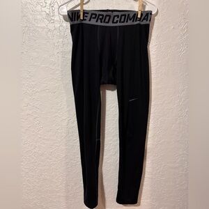 Nike Pro Combat Compression Training Athletic Pants Black Size XL
